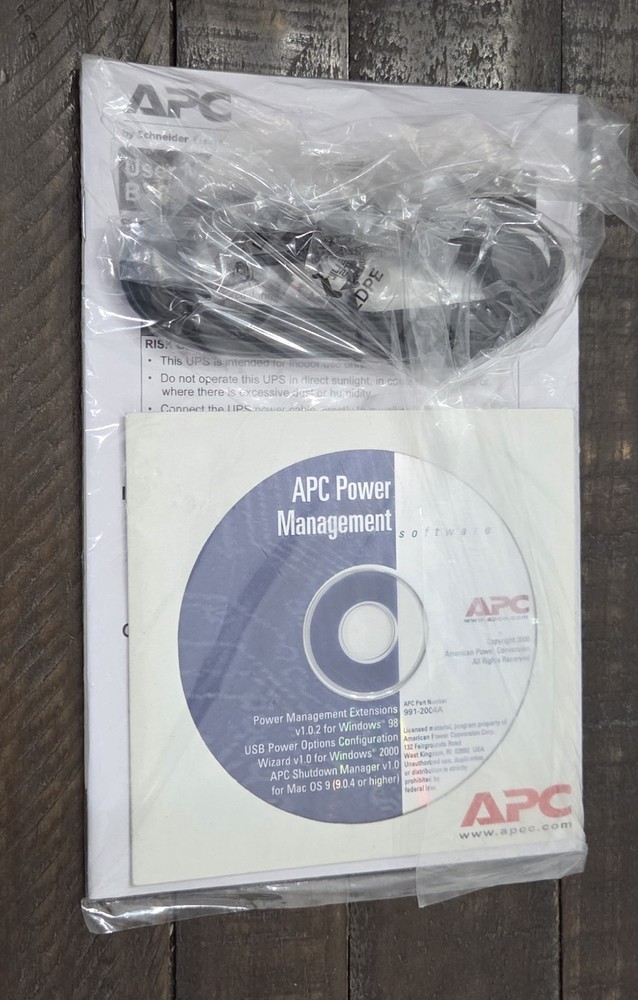 APC PowerChute Ver 1.0.2 Software CD Windows 98/2000 & Shutdown Manager For Mac