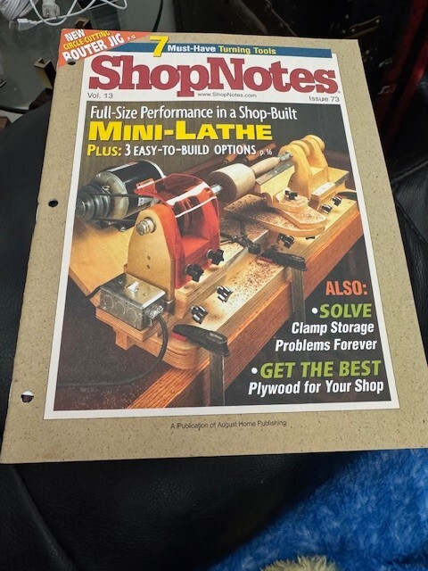ShopNotes Magazine Volume 13 Issue 73 Mini Lathe Full-Size Performance