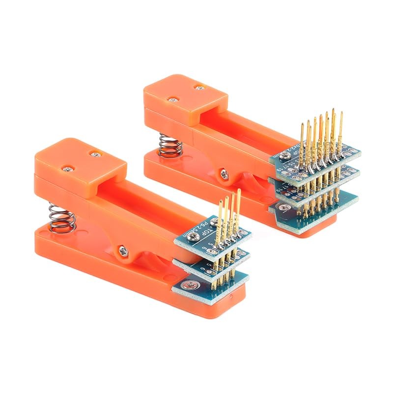 2 PCS 2.54mm 2x5 Pin Double Row Test Clip Module Board Program Burning Wire