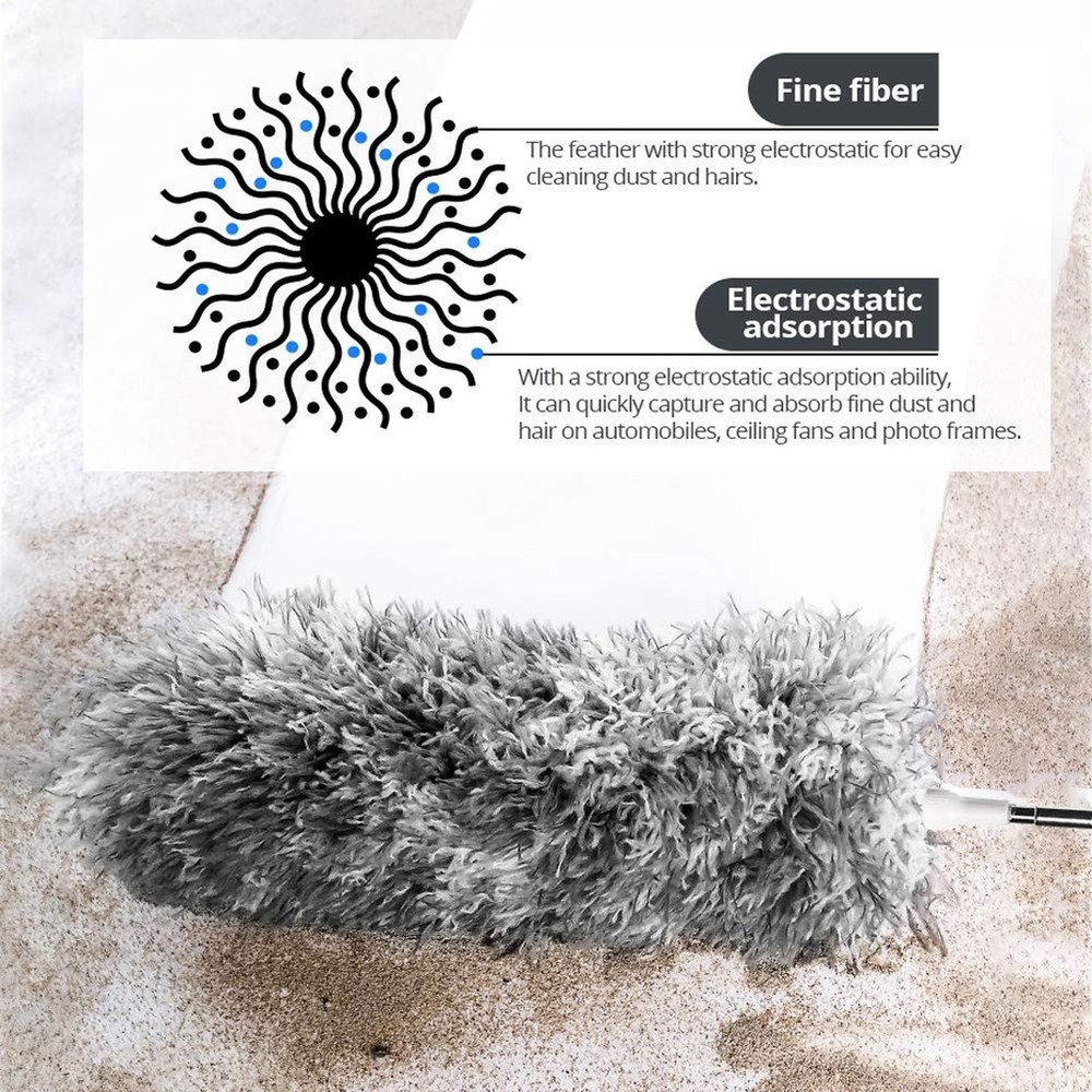 Webster Cobweb Duster, Feather Duster for Home, Extendable Dusters for Cleani...