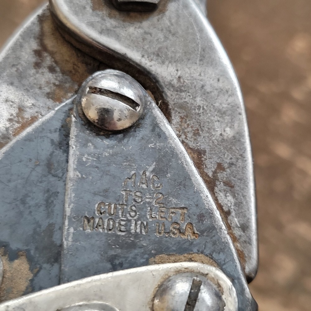 Vintage MAC Tools TS-2 Tin Snips / Cutters Quality Tools USA