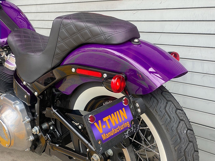 Glass Liscense Plate Reflector Red for Harley Models