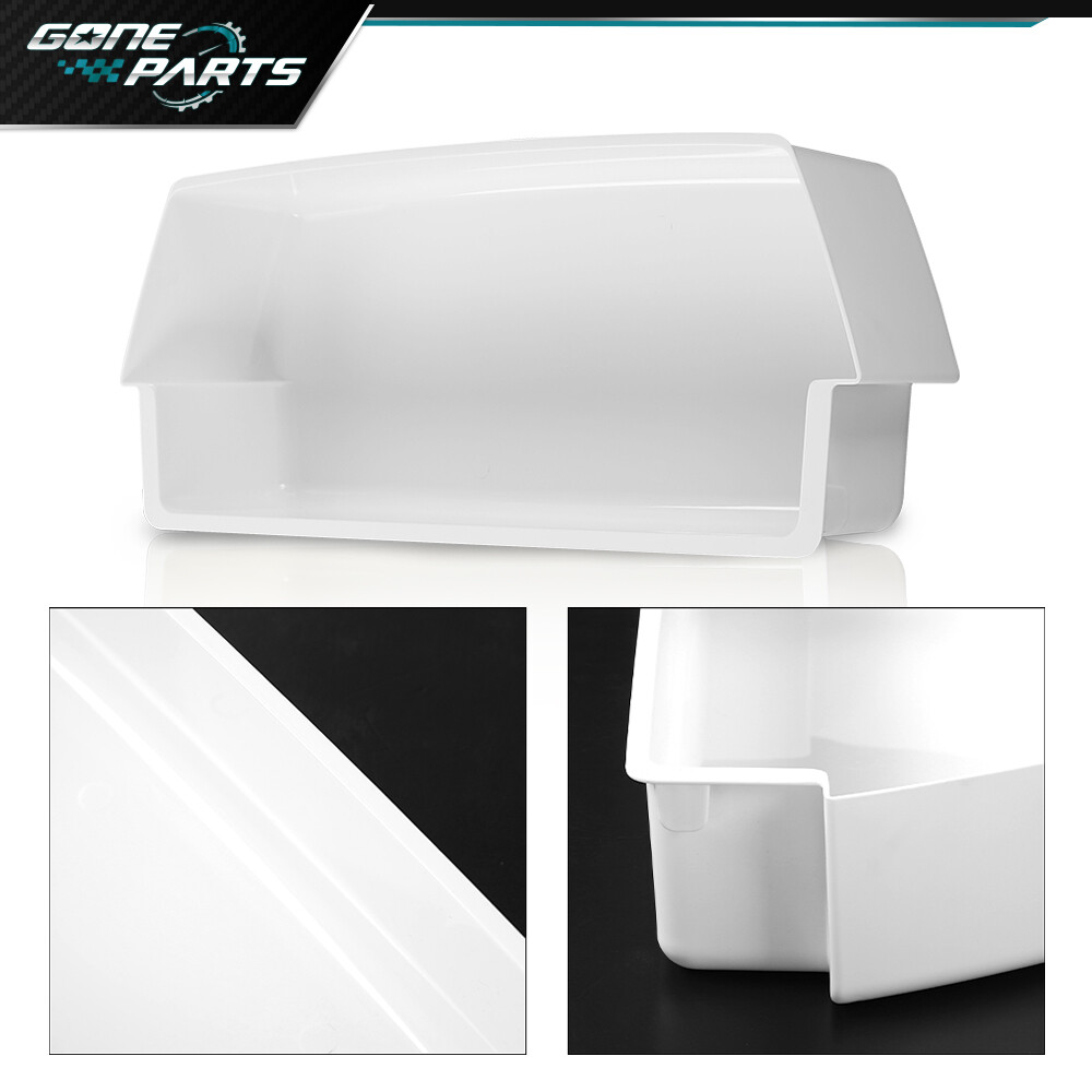 4 Packs White Shelf Bin Compatible with Kenmore Whirlpool Refrigerator