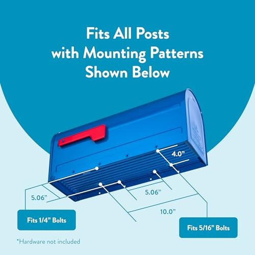 Architectural Mailboxes 7600BE MB1 Mailbox, Medium, Blue