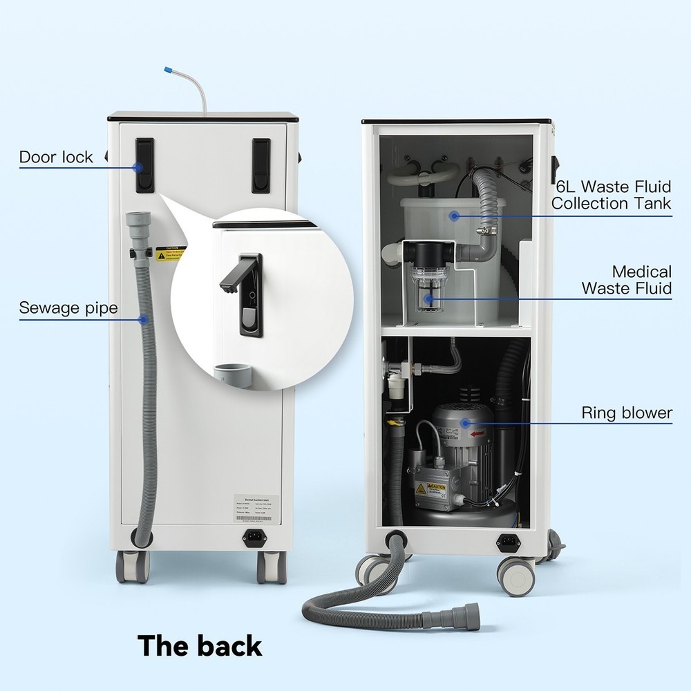 Dental Electric Suction Machine Negative Pressure System Strong Suction Unit