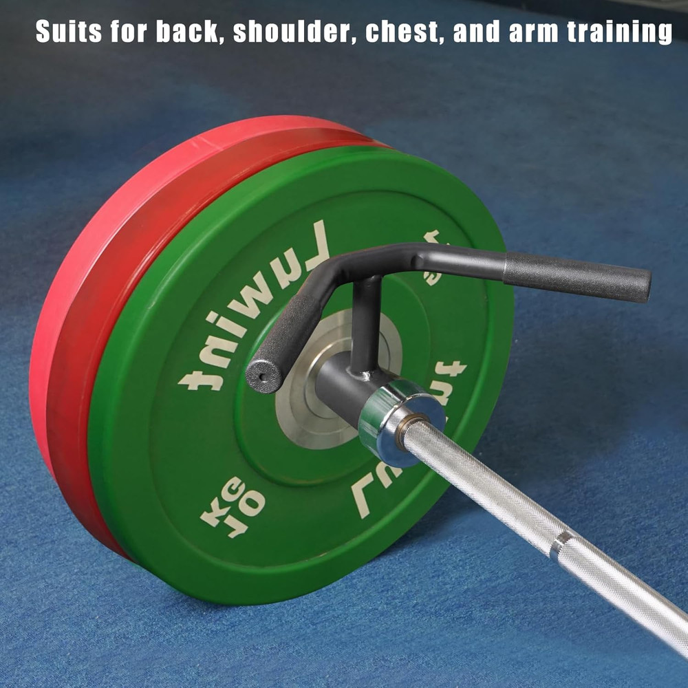 Solid T-Bar Row Handle Attachment, 2" Olympic Barbell Landmine Row Handle for Ho