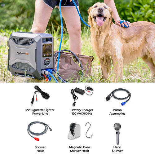 FOGATTI Portable Water Heater, Tankless Water Heater, Camping Heater With Pump