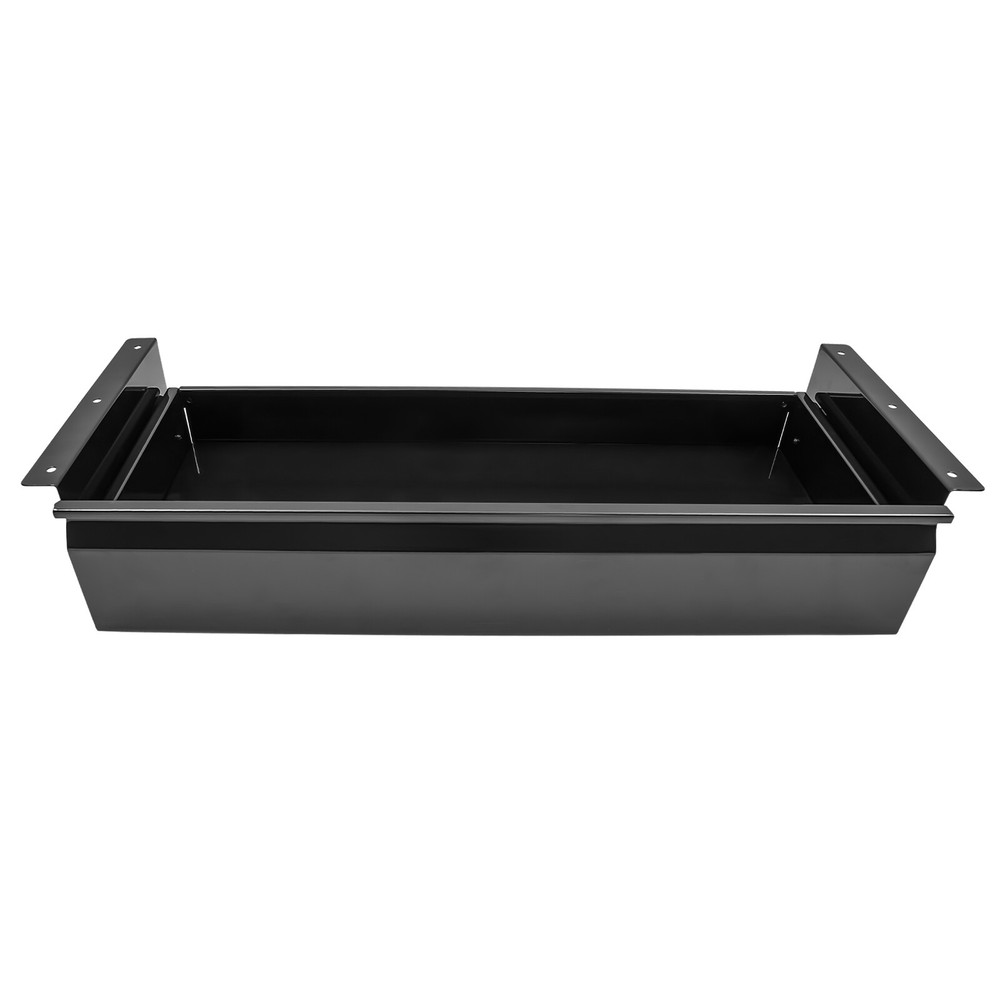 Black Sliding Pull-out Drawer Under Table Mounted Drawer Storage Box Organizer