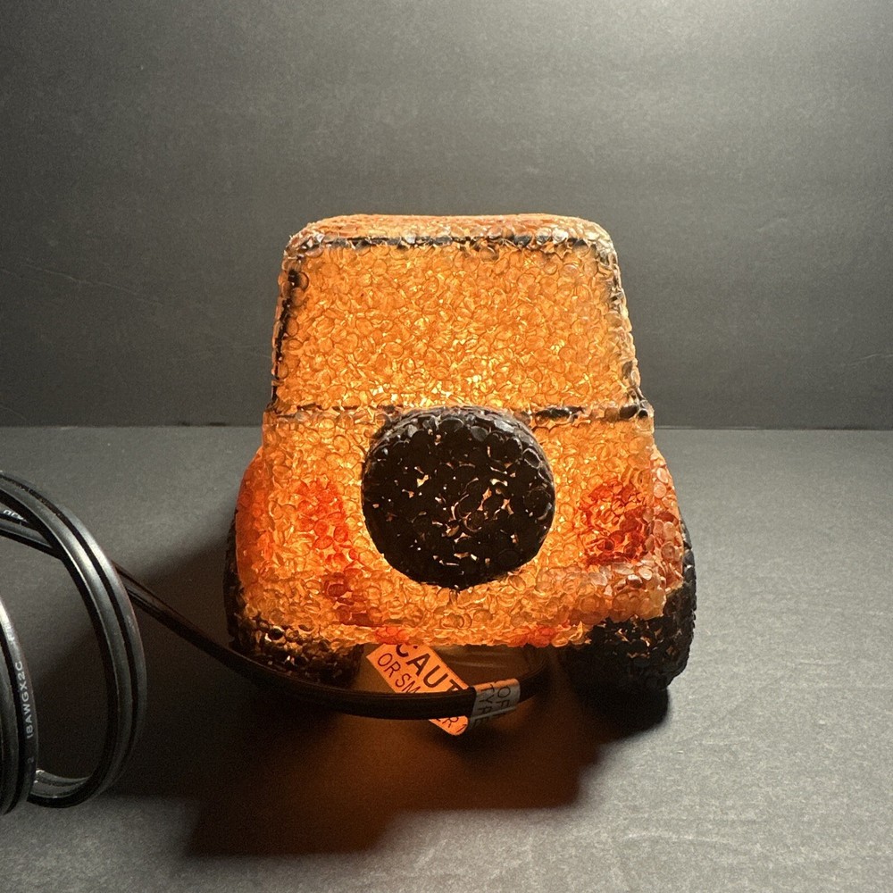 Melted Popcorn Plastic Jeep Night Light or Desk Lamp EUC