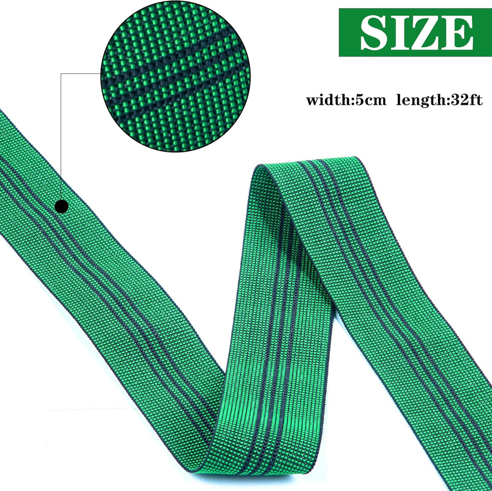 Upholstery Webbing Chair Couch Material Replacement,Webbing Latex Band, Elast...