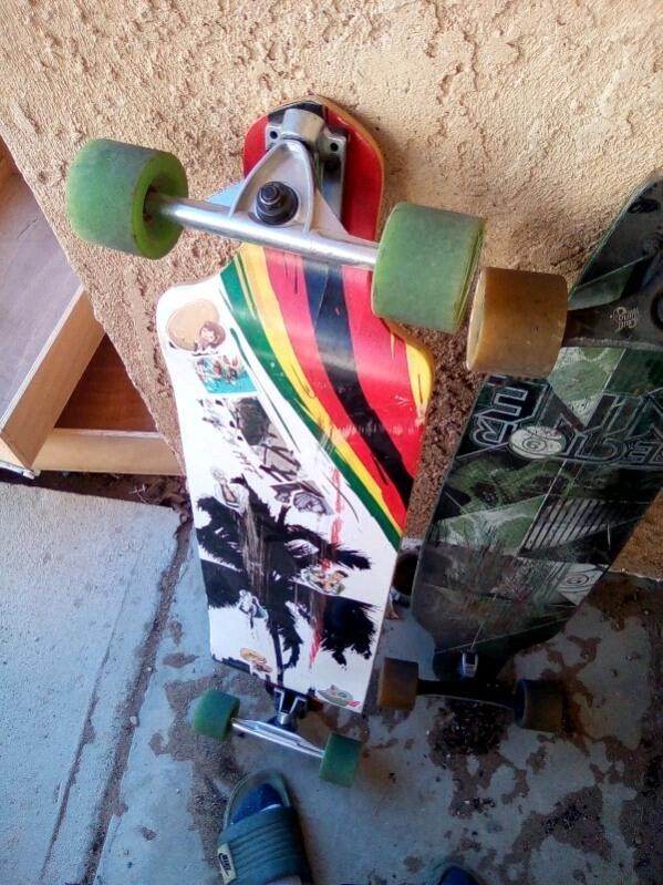 longboard skateboard complete used