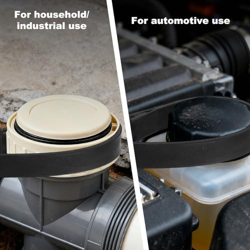 2pcs Rubber Strap Wrench, 2 Sizes Adjustable Oil Filter Spanner for Diameter