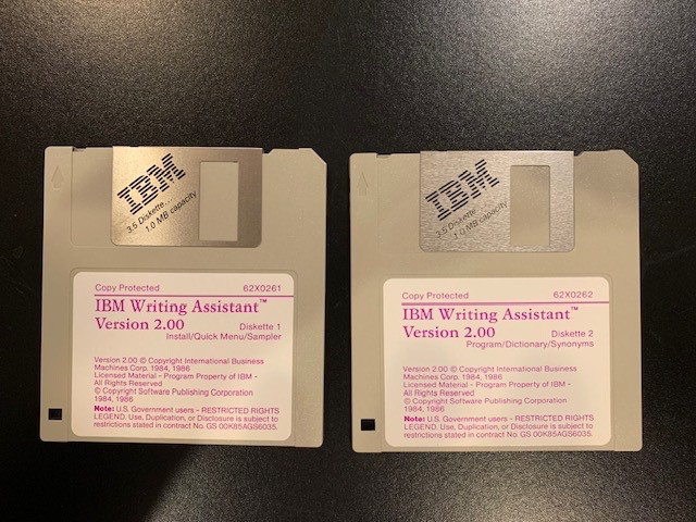 Lotus Freelance Graphics diskettes and Writing Assistant diskettes