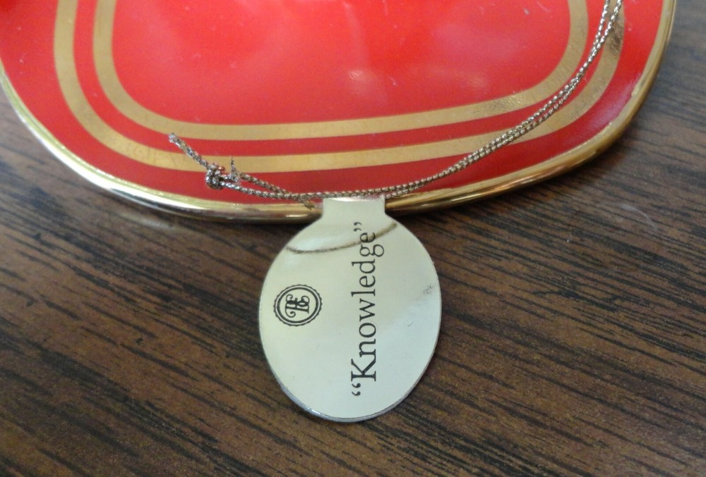 Bradford Exchange Courage Under Fire Red Fireman Helmet KNOWLEDGE Ornament