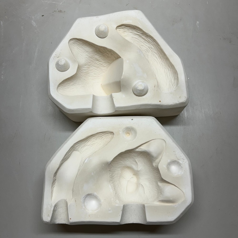 Ceramic Slip Casting Mold Sleeping Cat Scioto #S-300