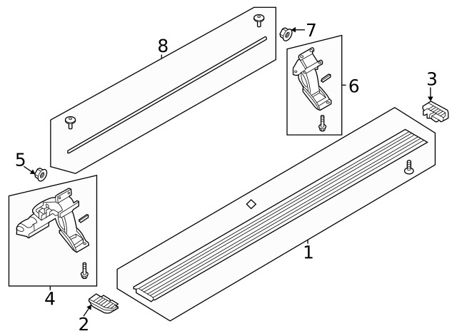 Genuine Ford Running Board Mounting Bracket HC3Z-16A507-E
