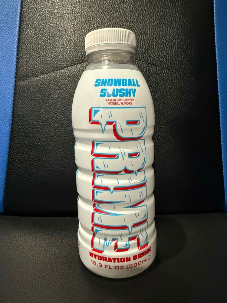 PRIME Hydration Snowball Slushy 16.9 oz Bottle Empty