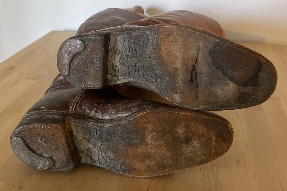 Antique Riding Boots With Custom Maxwell London Wooden Boot Forms