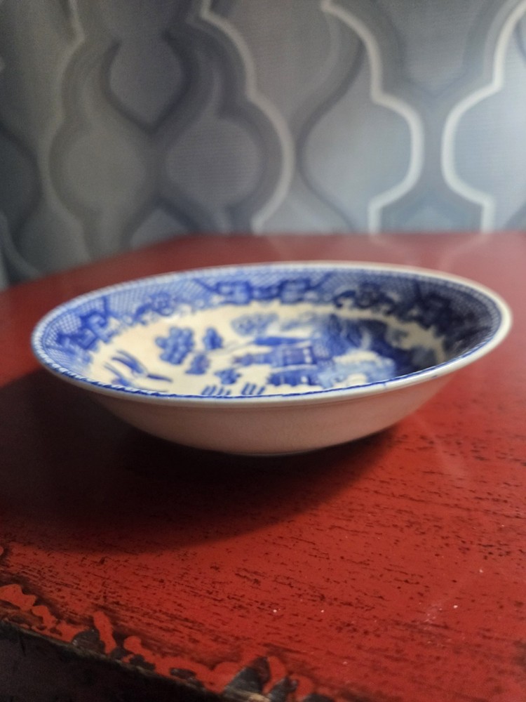 Blue Willow Design Trinket Dish EXCEPTIONAL CONDITION