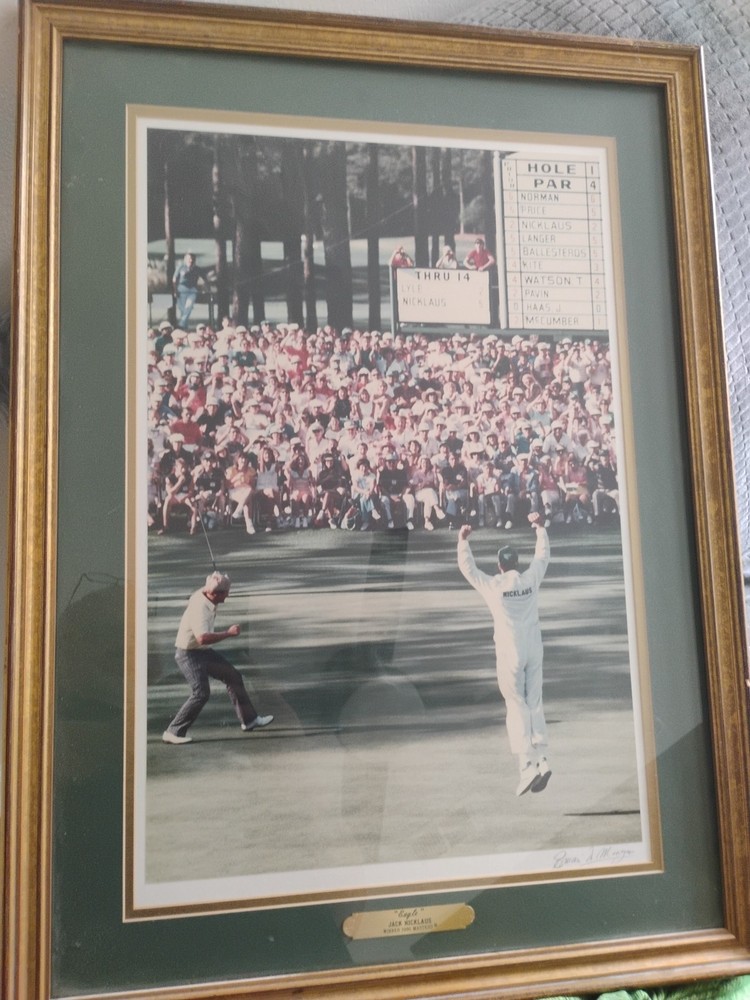 Jack Nicklaus Framed "Eagle" From 86 Masters