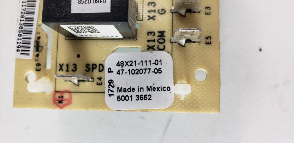 Rheem Air Handler Control Board 47-102077-05