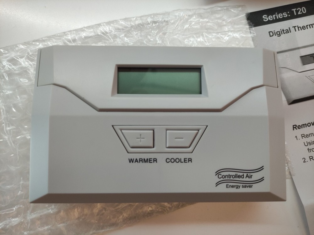 non programmable thermostat T20-B3D11, Single Stage Application Only