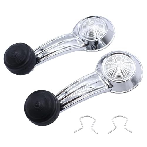 Window Crank Handle Set Front/Rear Driver & Passenger (Pair) Compatible with