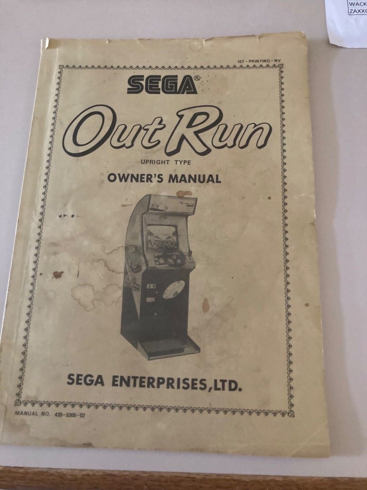 Out Run Arcade Manual