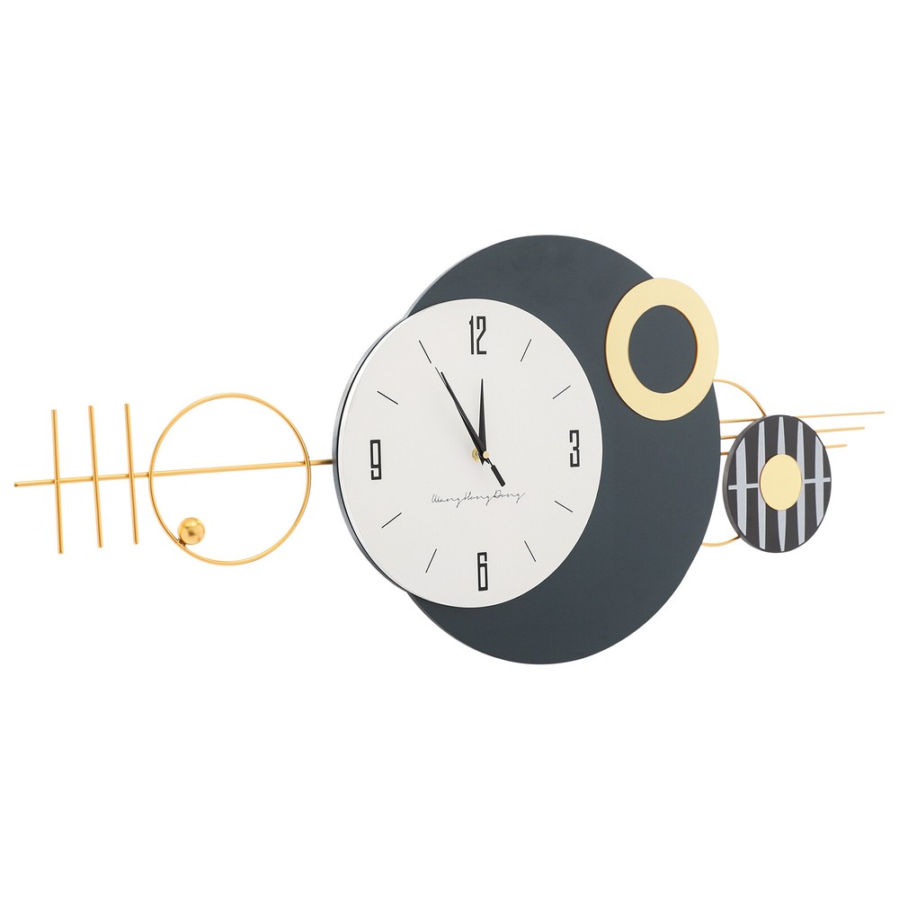 Modern Decorative Wall Clock - Silent Sweep, Elegant Metal Design