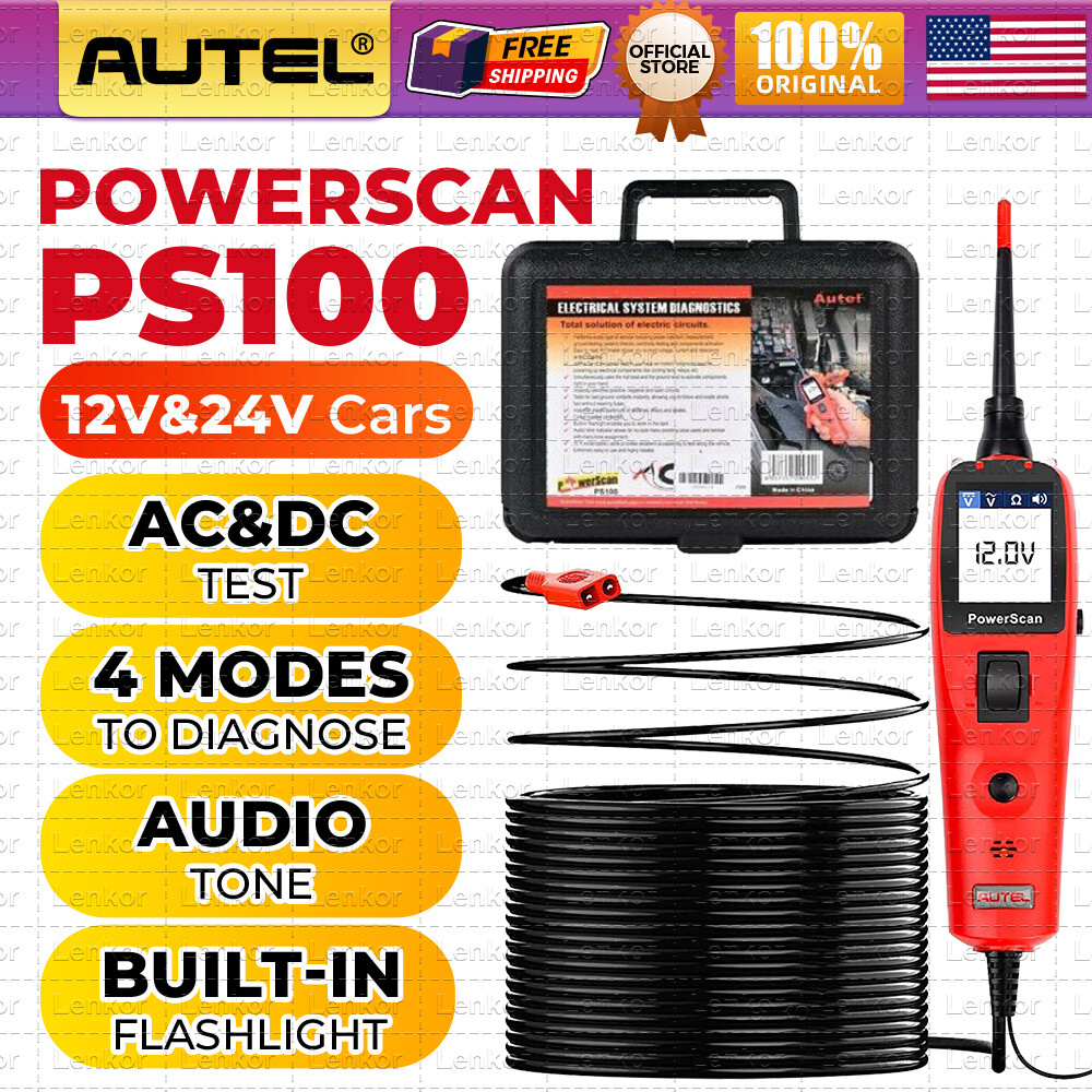 Autel PowerScan PS100 Electrical System Diagnosis Test Light Circuit Tester Tool
