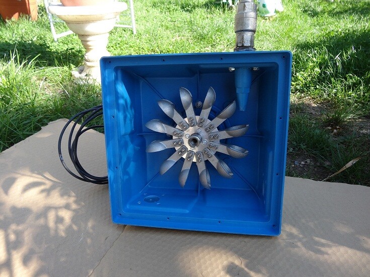 Motenergy ME1612 Hydro Energy Box and Nozzle, for Micro Hydro Generator System