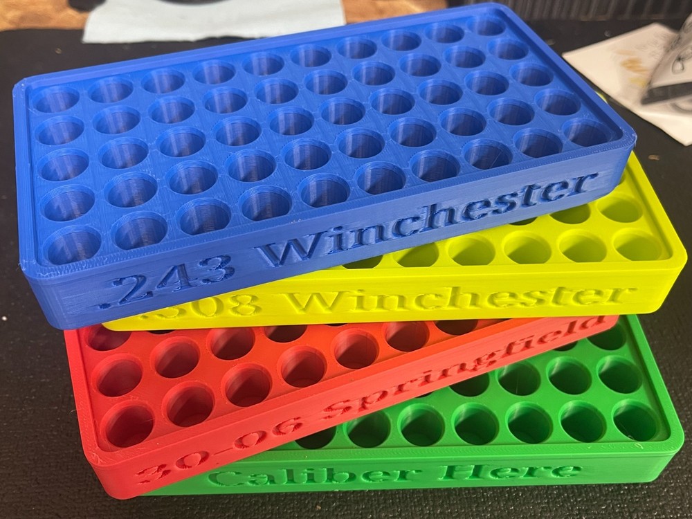 Custom Value Reloading Tray- 50 Round: Most Any Caliber!