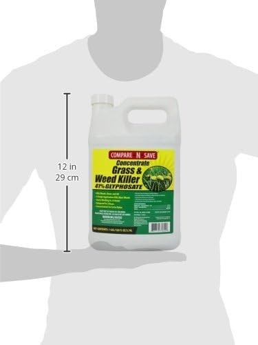 Weed Grass Killer Herbicide 1 Gallon 41% Glyphosate Concentrate Compare-N-Save