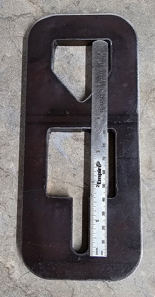 T POST PULLER - HEAVY DUTY 3/8" - PLATE ONLY - USE WITH CHAIN / JACK / TRACTOR