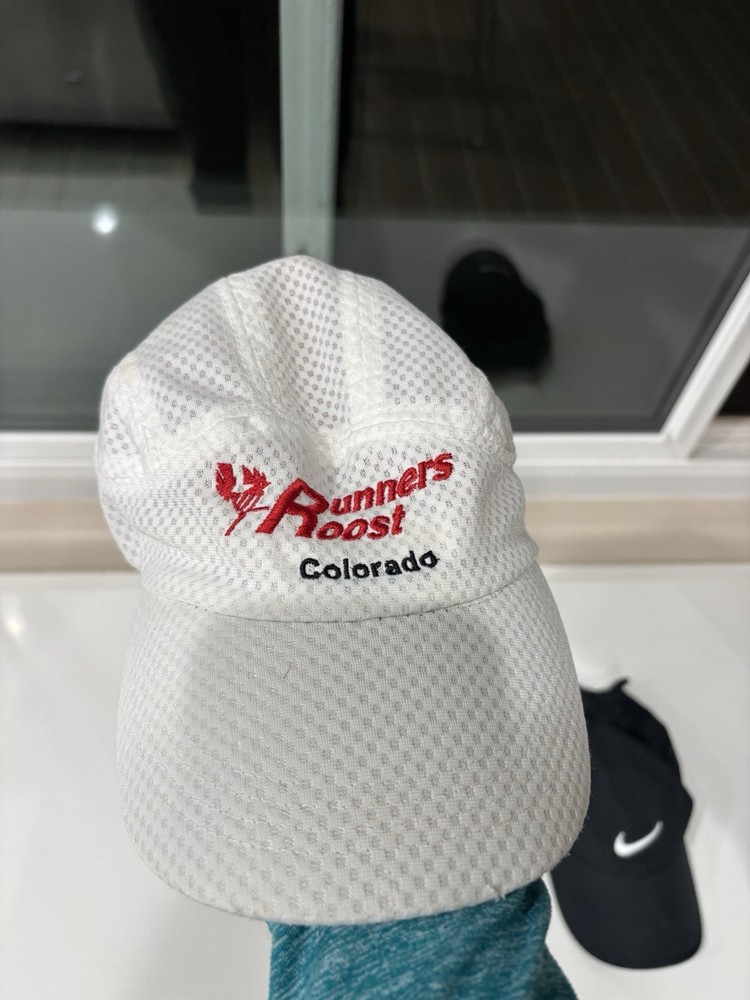 Classic Runners Roost Running Baseball Cap Adjustable White Breathable