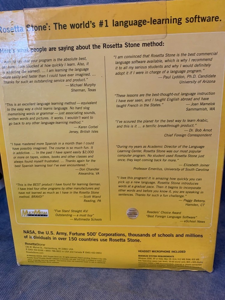 Rosetta Stone~ Learn Portuguese (Brazil)~ LEVEL 2 Sealed