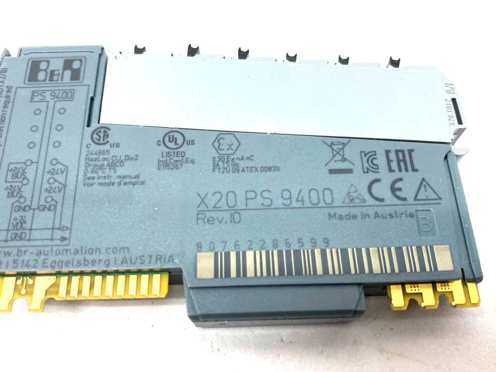 B&R Automation X20PS9400 Bus Controller Supply Module, Internal I/O, X2X Link