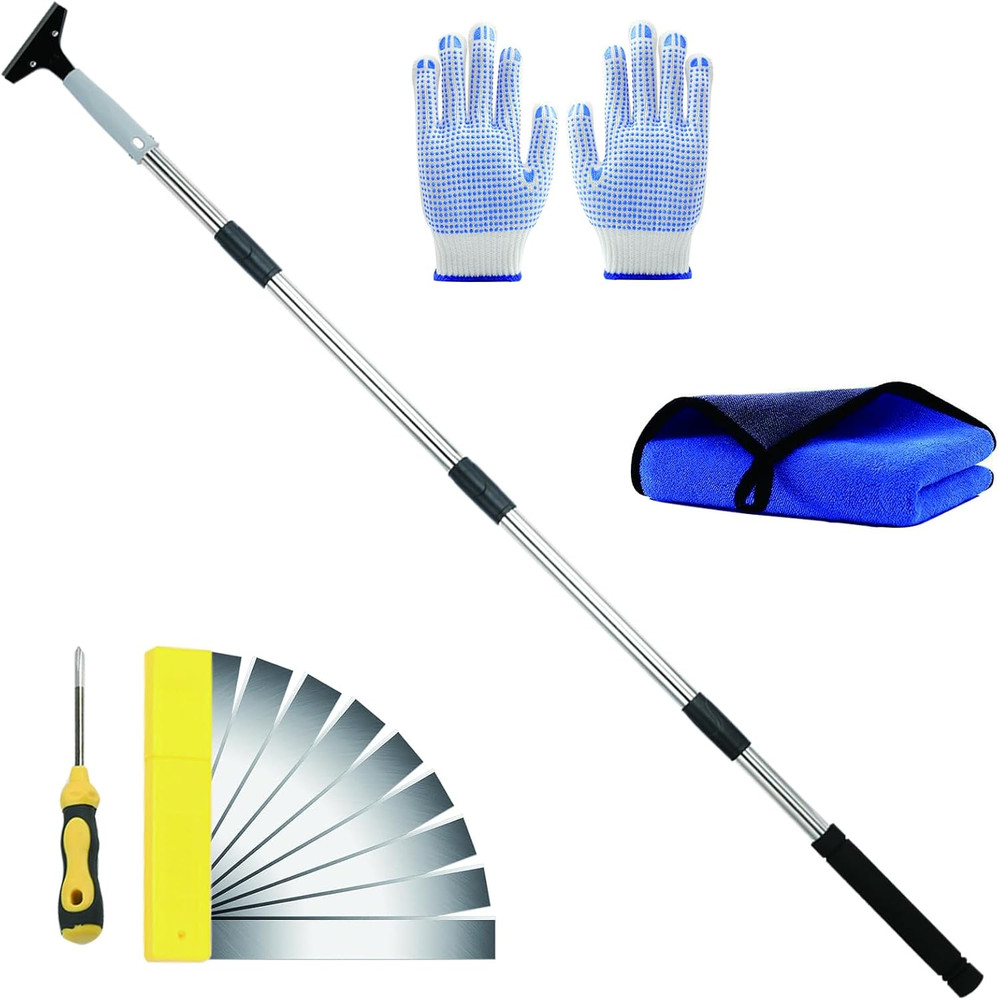 Floor Scraper Long Handle Heavy Duty, Floor Scraper Blades 4 inch scraper tool k