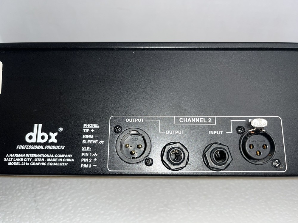 dbx 231s 31 band equalizer in excellent condition