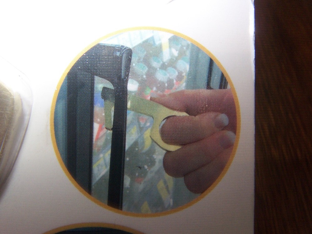 NEW 2x Germ Key Solid Brass Antimicrobial Touch Tool Door Handle Buttons Screens