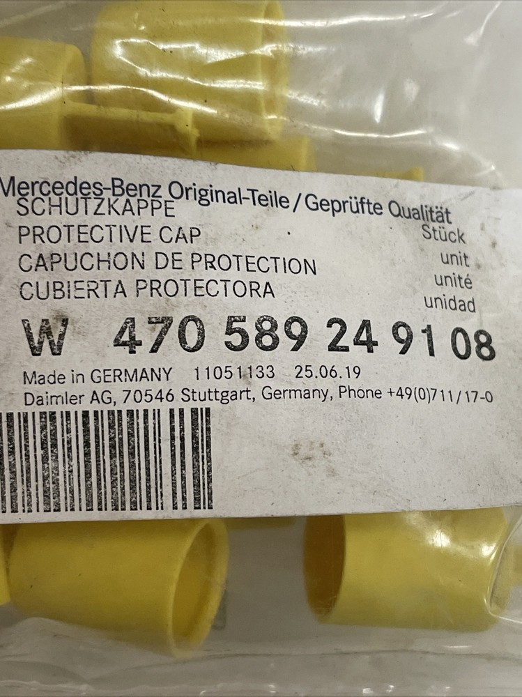 DDE W470589249108 MERCEDES RUBBER CAP (20PACK)