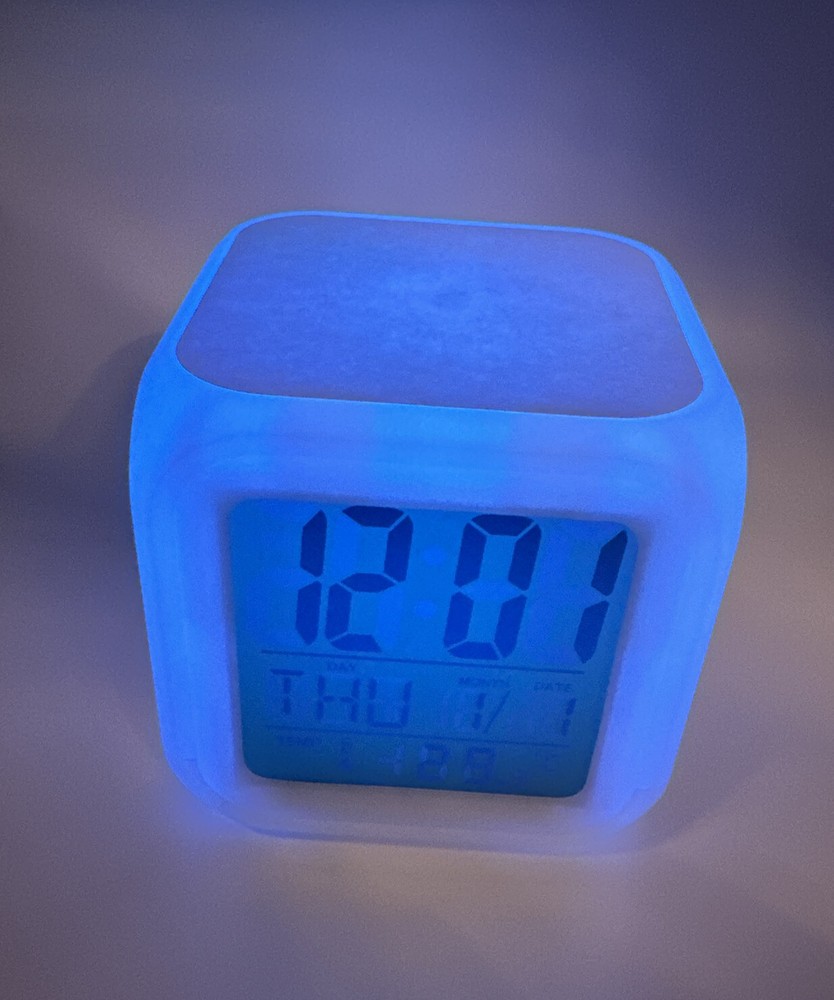 Glowing LED Color Changing Digital Snooze Alarm Clock