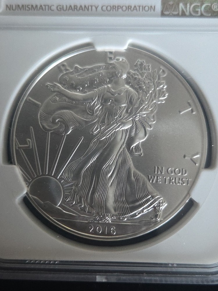2016-W Burnished Silver Eagle 30th Anniversary NGC MS69 Lettered Edge - Nice