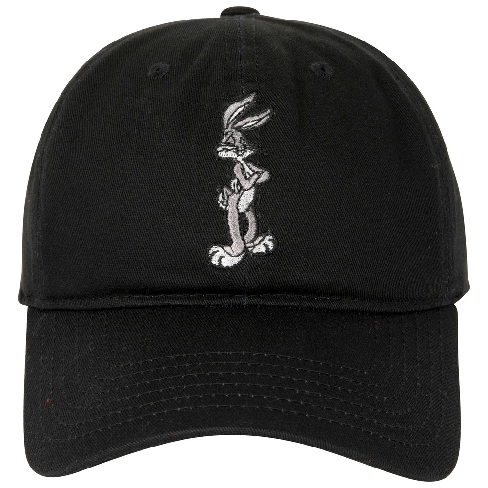 Looney Tunes Bugs Bunny Adjustable Snapback Hat Black