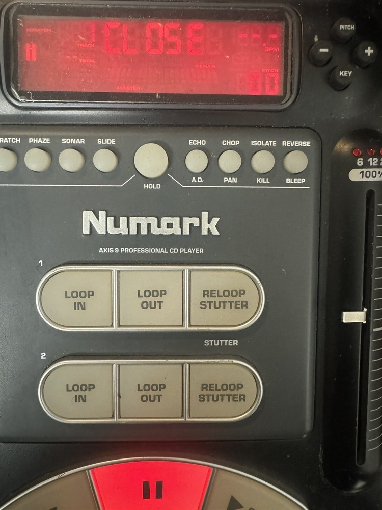 Numark Axis 9 Professional CD Player YOUR DJ COMPACT - Mixer Disc Doesn’t Open