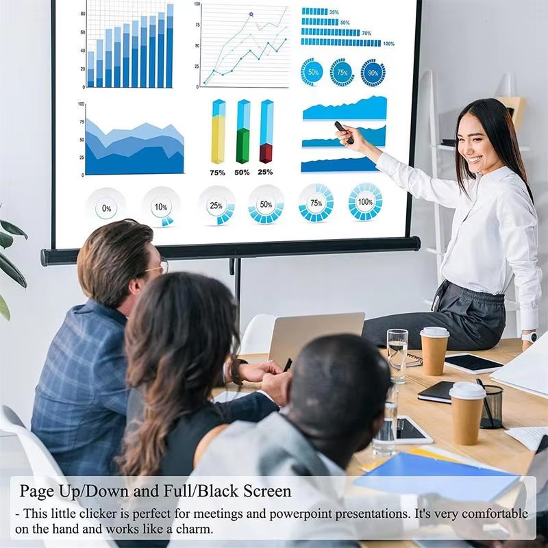 Wireless Remote Presenter with USB Receiver for PowerPoint and Presentations