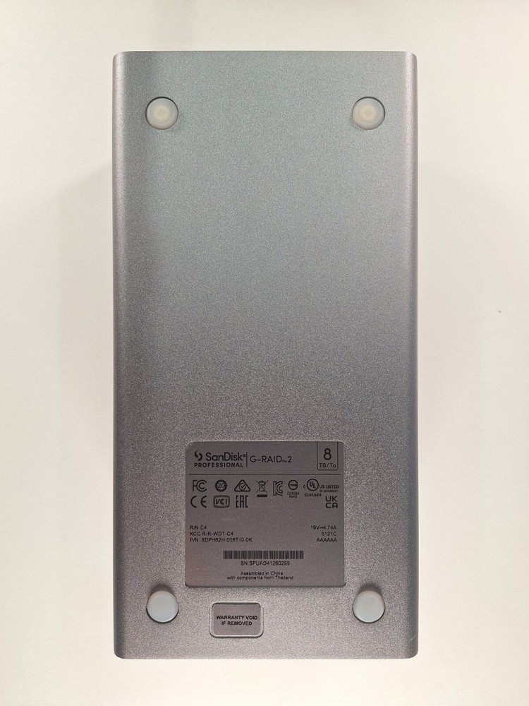 SanDisk Professional 20TB G-RAID 2 2-Bay External Drive Enclosure