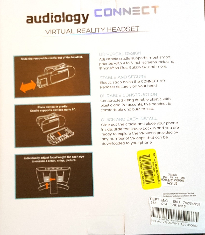 Audiology Connect Virtual Reality VR Headset