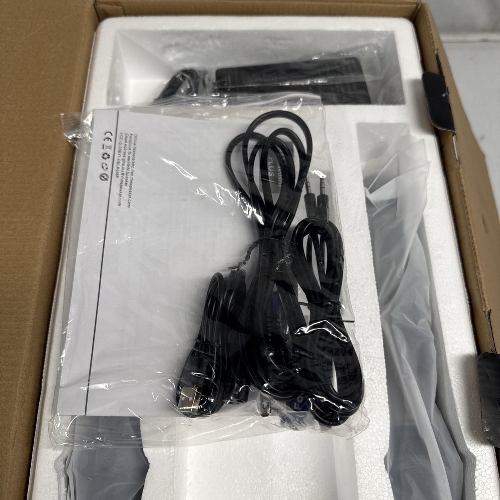 RHM K666 Plus Karaoke Machine 2 Wireless Microphones Bluetooth/Aux/Usb/Pc