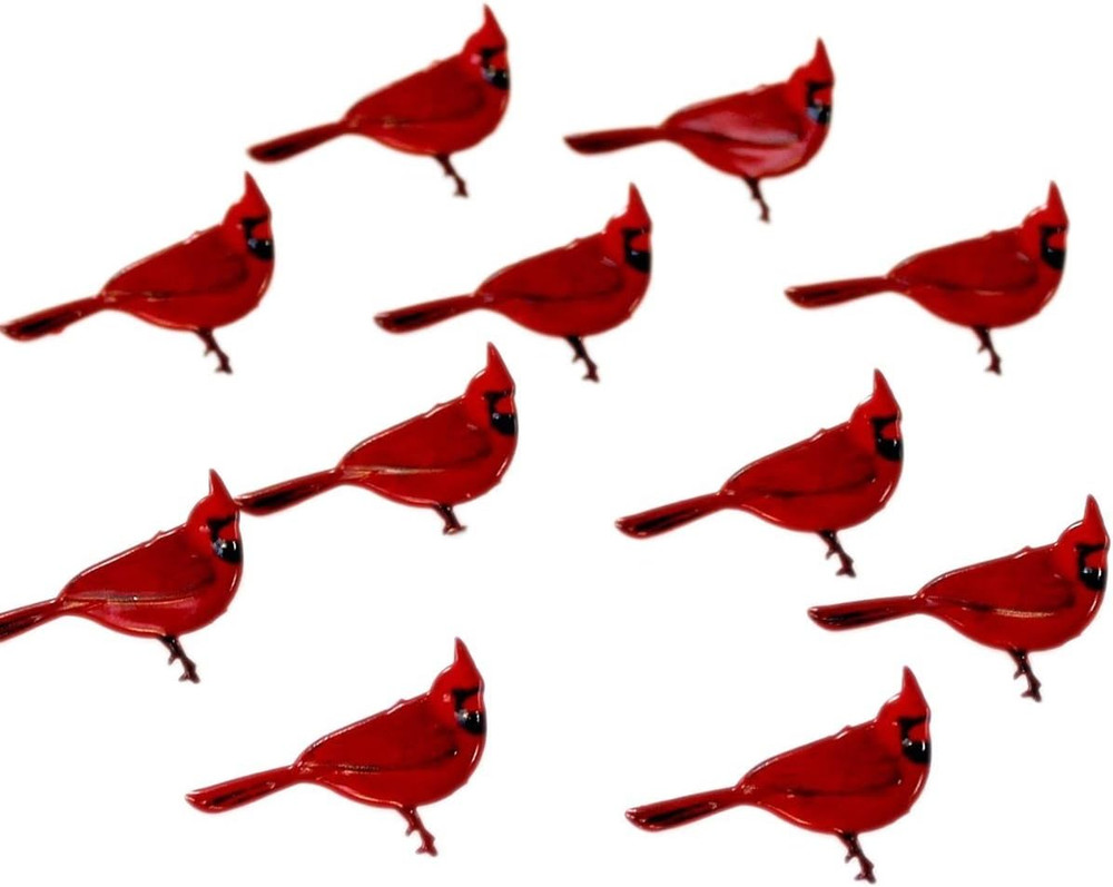 Shape Brads 12/Pkg-Cardinal